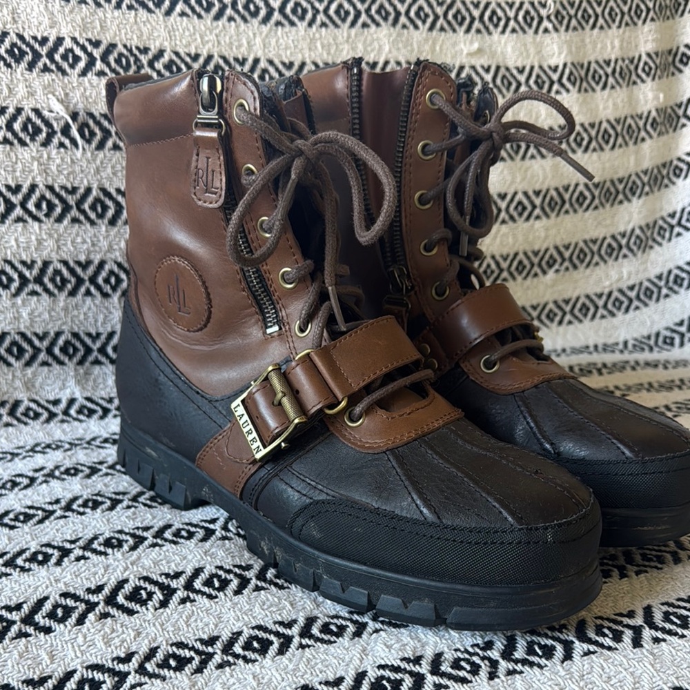 Ralph Lauren women’s Brown and Black Boots